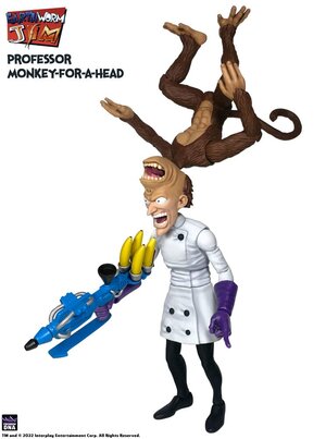 Preorder: Earthworm Jim Action Figure Wave 1: Professor Monkey-For-A-Head 28 cm