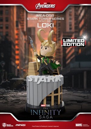 Preorder: Marvel Mini Egg Attack Figures The Infinity Saga Stark Tower series Loki 12 cm