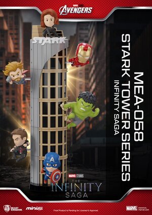 Marvel Mini Egg Attack Figures The Infinity Saga Stark Tower series Set 12 cm