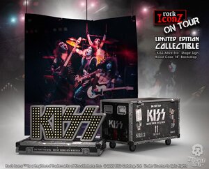 Preorder: Kiss Rock Ikonz On Tour Road Case Statue + Stage Backdrop Set Alive! Tour