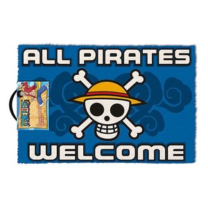 Preorder: One Piece Doormat All Pirates Welcome 25 x 25 cm