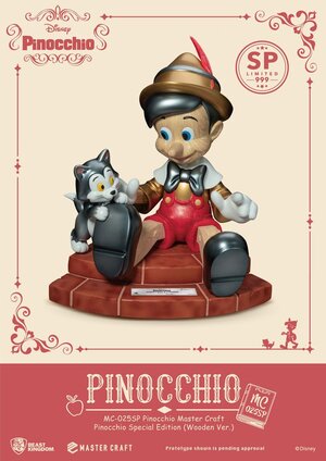 Preorder: Disney Master Craft Statue Pinocchio Wooden Ver. Special Edition 27 cm