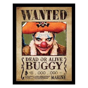 One Piece Collector Print Framed Poster Buggy Wanted