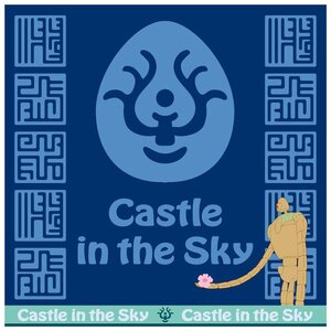 Preorder: Studio Ghibli Mini Towel Castle in the Sky Volucite crystal Amulet 25 x 25 cm