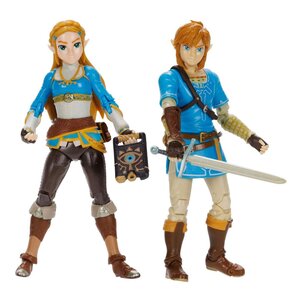 Preorder: The Legend of Zelda Action Figure 2-Pack Princess Zelda, Link 10 cm