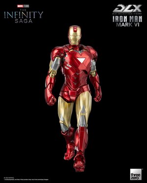 Preorder: Infinity Saga DLX Action Figure 1/12 Iron Man Mark 6 17 cm