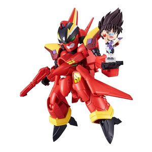 Preorder: Macross 7 Tiny Session Vehicle mit Action Figure VF-19 Custom Fire Valkyrie with Basara Nekki 11 cm