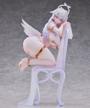 Preorder: Original Character Statue 1/6 Pure White Angel-chan Tapestry Set Edition 27 cm