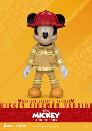 Preorder: Mickey & Friends Dynamic 8ction Heroes Action Figure 1/9 Mickey Fireman Ver. 24 cm