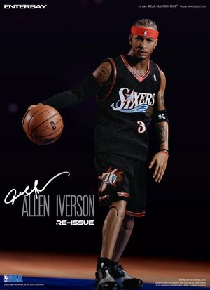 Preorder: NBA Collection Real Masterpiece Actionfigur 1/6 Allen Iverson Limited Retro Edition 30 cm