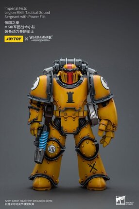 Preorder: Warhammer The Horus Heresy Action Figure 1/18 Imperial Fists Legion MkIII Tactical Squad Sergeant with Power Fist 12 cm