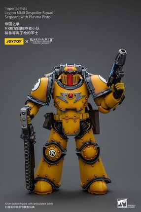 Preorder: Warhammer The Horus Heresy Action Figure 1/18 Imperial Fists Legion MkIII Despoiler Squad Sergeant with Plasma Pistol 12 cm