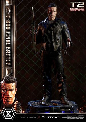 Preorder: Terminator 2 Museum Masterline Series Statue 1/3 T-800 Final Battle Regular Version 75 cm