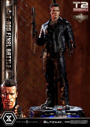 Preorder: Terminator 2 Museum Masterline Series Statue 1/3 T-800 Final Battle Deluxe Version 75 cm