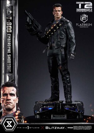 Preorder: Terminator 2 Platimum Masterline Series Statue 1/3 T-800 Cyberdyne Shootout 74 cm