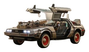 Preorder: Back to the Future III Movie Masterpiece Vehicle 1/6 DeLorean Time Machine 72 cm