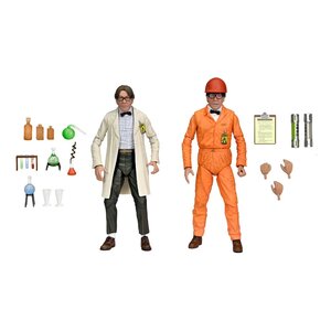 Preorder: TMNT II: The Secret of the Ooze Action Figure 2-Pack Lab Coat Professor Perry and Hazmat Suit Professor Perry 18 cm