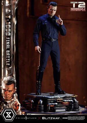 Preorder: Terminator 2 Museum Masterline Series Statue 1/3 T-800 T-100 Final Battle Deluxe Version 73 cm