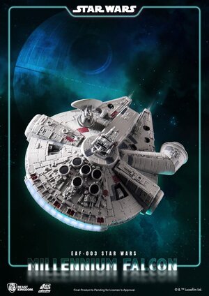 Preorder: Star Wars Egg Attack Floating Model with Light Up Function Millennium Falcon 13 cm