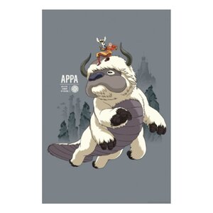 Avatar The Last Airbender Art Print Appa & Aang Limited Edition 42 x 30 cm
