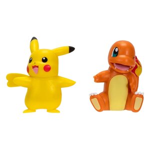 Preorder: Pokémon Battle Figure First Partner Set Figure 2-Pack Charmander #2, female Pikachu