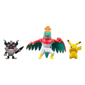 Preorder: Pokémon Battle Figure Set 3-Pack Pikachu #8, Perrserker, Hawlucha 5 cm