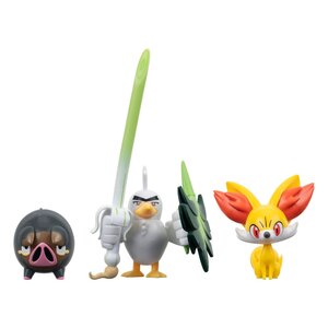 Preorder: Pokémon Battle Figure Set 3-Pack Fennekin, Lechonk, Sirfetchd 5 cm