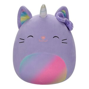 Preorder: Squishmallows Plush Figure Caticorn with Rainbow Pastel Belly and Bow Cienna 30 cm