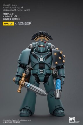 Preorder: Warhammer The Horus Heresy Action Figure 1/18 Sons of Horus MKVI Tactical Squad Sergeant with Power Sword 12 cm