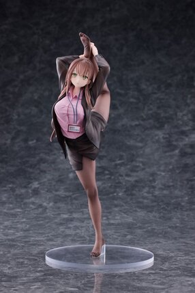 Preorder: Original Character PVC Statue 1/4 OL-chan Who Doesnt Want to Go to Work Pink Ver. Deluxe Edition 26 cm