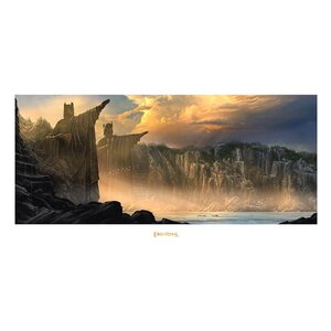 Preorder: Lord of the Rings Art Print The Argonath - Pillars of the Kings 59 x 30 cm