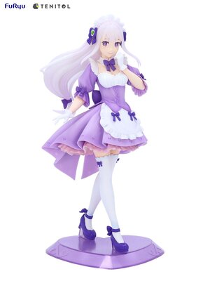 Preorder: Re:ZERO Starting Life in Another World Tenitol PVC Statue Maid Emilia 28 cm