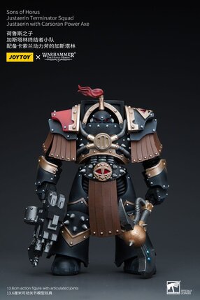 Preorder: Warhammer The Horus Heresy Action Figure 1/18 Sons of Horus Justaerin Terminator Squad Justaerin with Carsoran Power Axe 12 cm