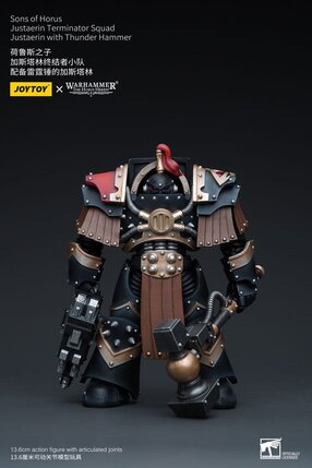 Preorder: Warhammer The Horus Heresy Action Figure 1/18 Sons of Horus Justaerin Terminator Squad Justaerin with Thunder Hammer 12 cm