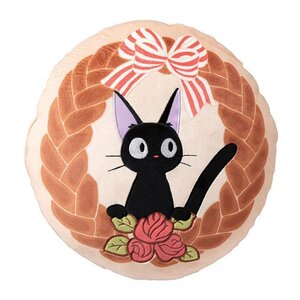 Preorder: Kikis Delivery Service Pillow Jiji Bread Wreath 35 x 35 cm