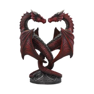 Anne Stokes Candle Holder Dragon Heart Valentines Edition 23 cm