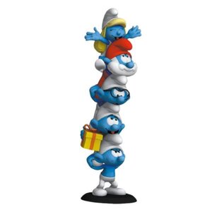 Preorder: The Smurfs Resin Statue Smurfs Column Polychrome Edition 50 cm