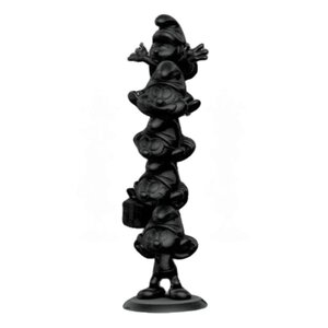 Preorder: The Smurfs Resin Statue Smurfs Column Black Edition 50 cm