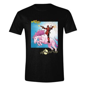 Deadpool T-Shirt Unicorn Battle Size M