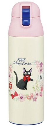 Preorder: Kiki deliverys service Water Bottle One Push Jiji Guirlande de fleurs 500 ml