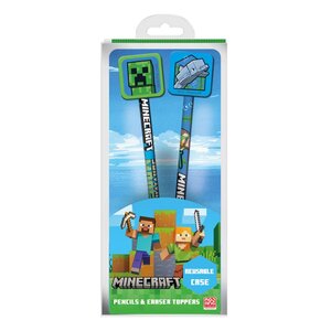 Preorder: Minecraft Pencil with Topper 2-Pack