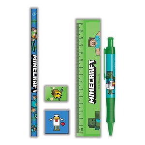 Preorder: Minecraft 5-Piece Stationery Set