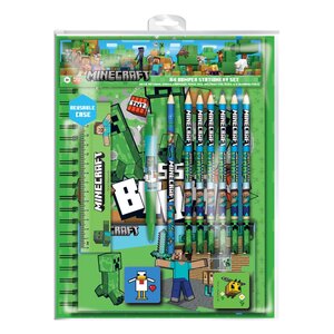 Minecraft 12-Piece Stationery Set A4 Bumper