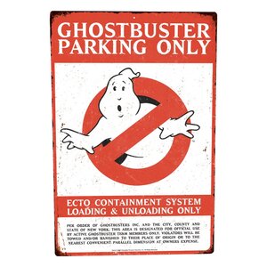 Preorder: Ghostbusters Metal Sign Parking
