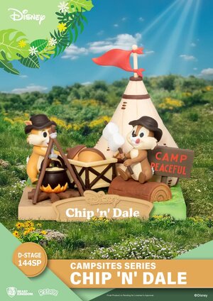 Preorder: Disney D-Stage Campsite Series PVC Diorama Chip & Dale Special Edition 10 cm