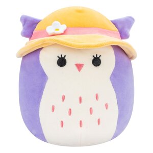 Preorder: Squishmallows Plush Figure Purple Owl with Sun Hat Holly 18 cm