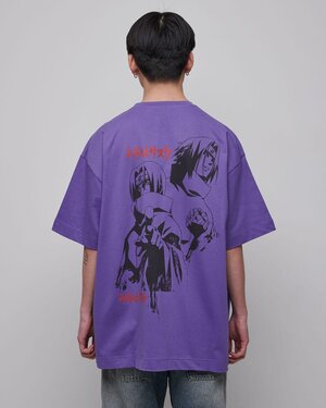 Preorder: Naruto Shippuden T-Shirt Graphic Purple Size M