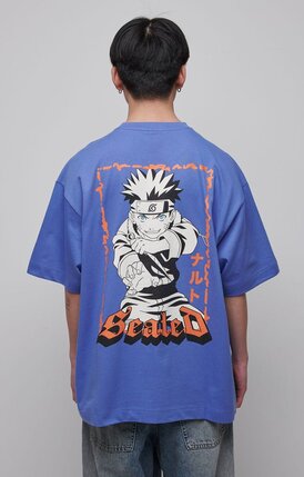 Preorder: Naruto Shippuden T-Shirt Graphic Blue Size M