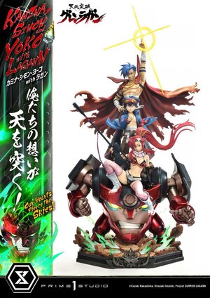 Preorder: Gurren Lagann Ultimate Premium Masterline Series Statue 1/4 Kamina, Simon & Yoko with Lagann 97 cm