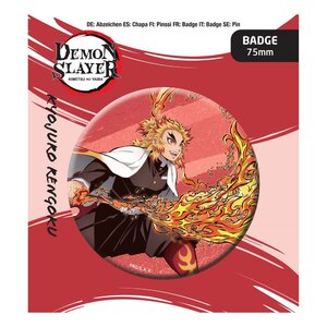 Preorder: Demon Slayer: Kimetsu no Yaiba Pin Badge Kyojuro Rengoku